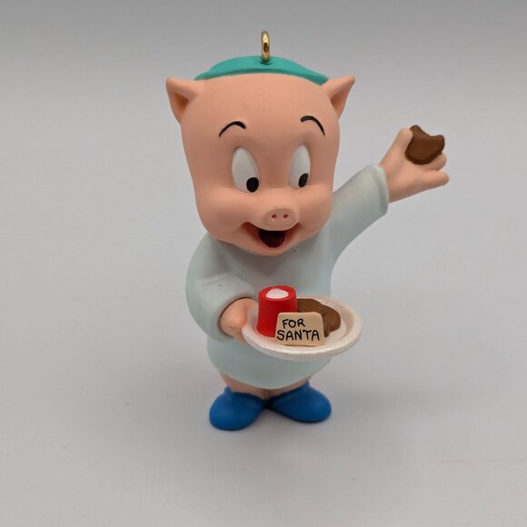 Hallmark Keepsake Porky Pig - Looney Tunes Collection 1993 Christmas Ornament - Picture 3 of 10